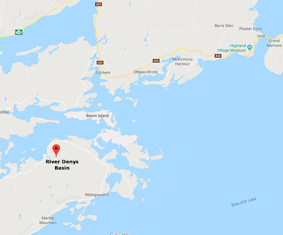Iona and River Densy Basin in Nova Scotia